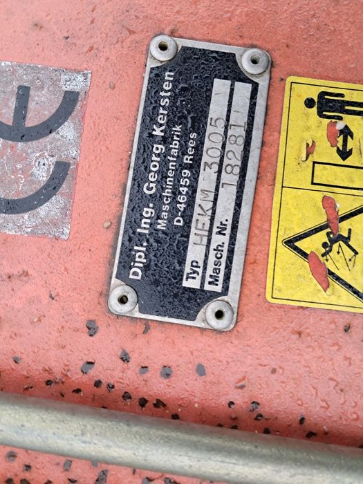 Zamiatarka hydrauliczna  szuflada 300 cm  do