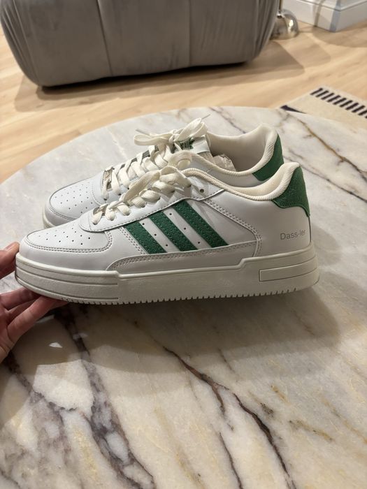 Buty sportowe bialo zielone