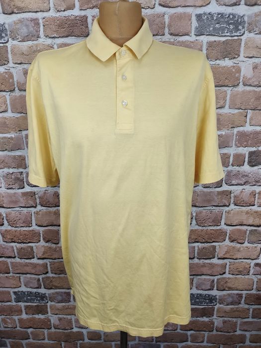 Lands' end casualowa koszulka polo żółta l 42-44