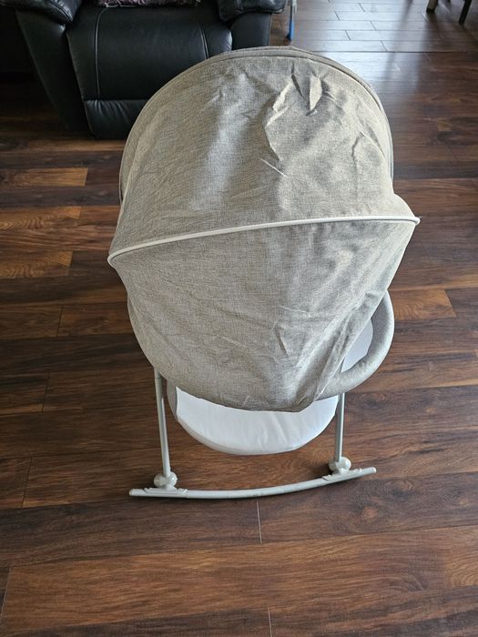 Łóżeczko kołyska KINDERKRAFT LOVI moskitiera szary