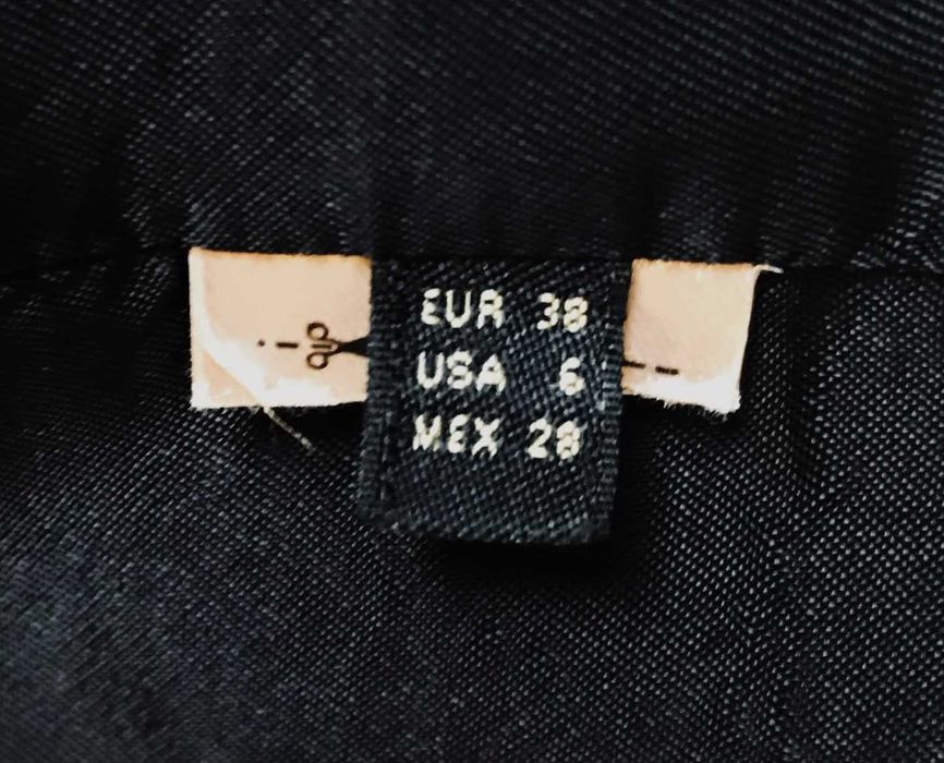 żakiet marynarka massimo dutti kratka vichy gingham biała granatowa 34