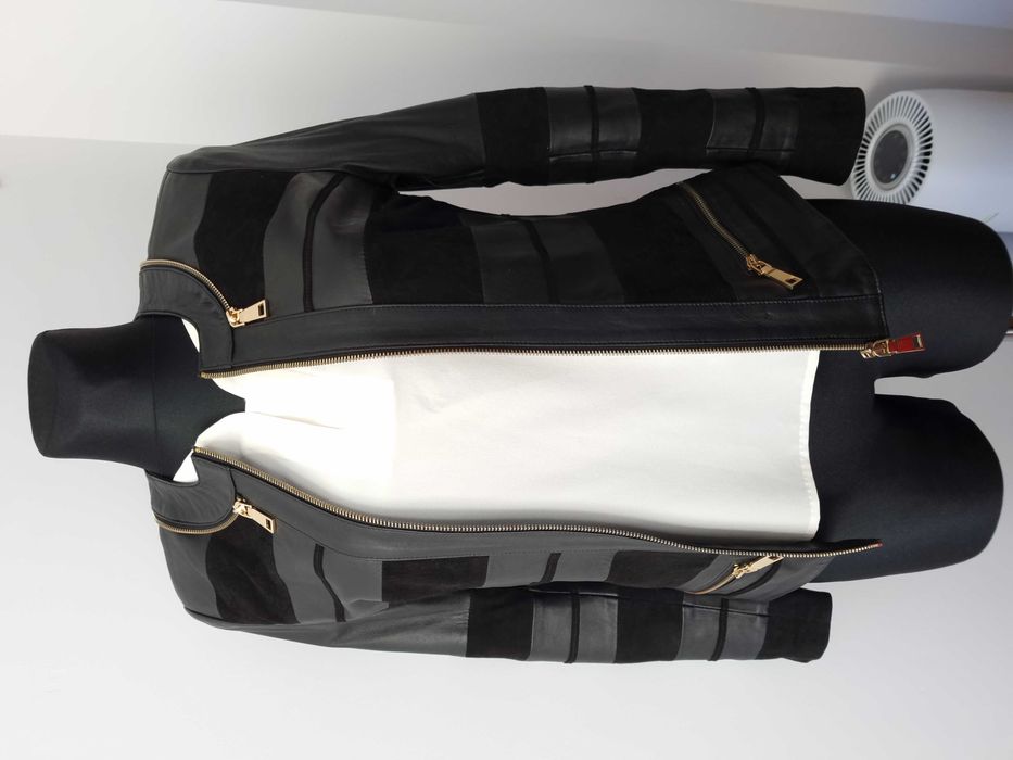 Śliczna kurtka skóra naturalna z Turcji czarna rozm. S jak nowa!