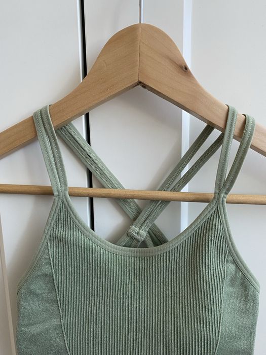 Stanik biustonosz sportowy S zielony Matcha latte