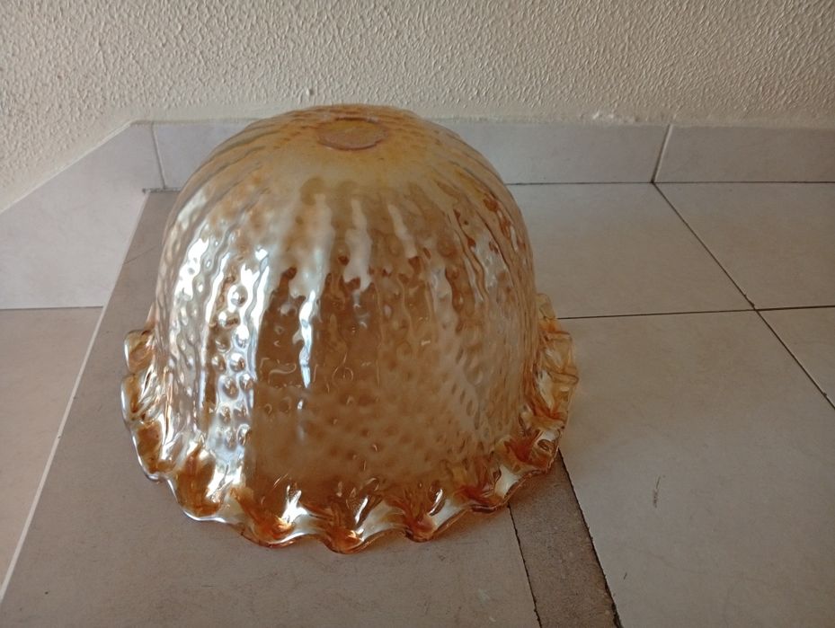 Grande taça - Vidro - Casca de cebola