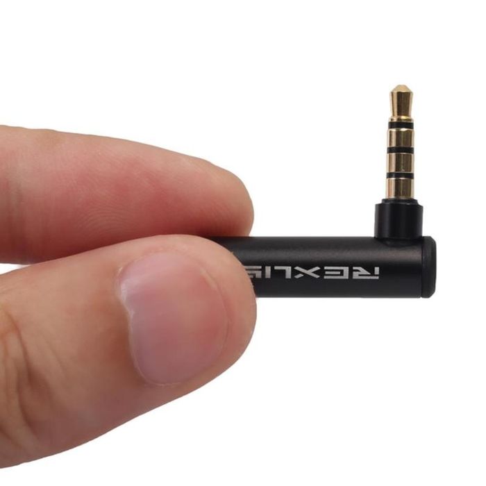 Adaptador Aux em curva macho e fêmea (Artigo Novo)