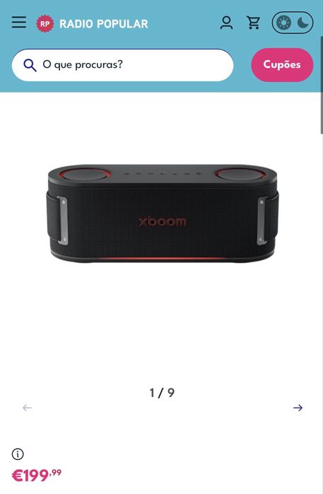 Coluna Xboom nova em caixa