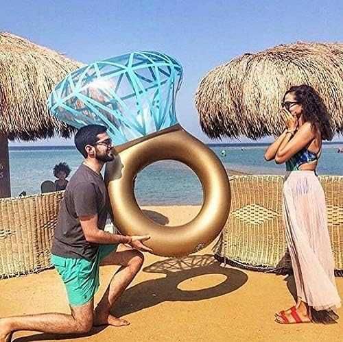 Flutuador insuflável piscina pedido de casamento despedida de solteira