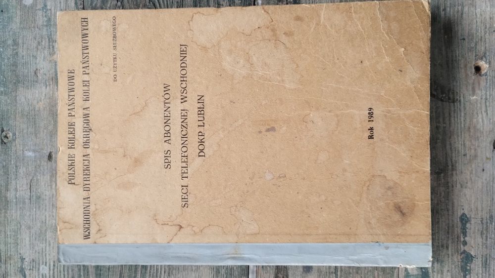 Spis abonentów 1989 rok