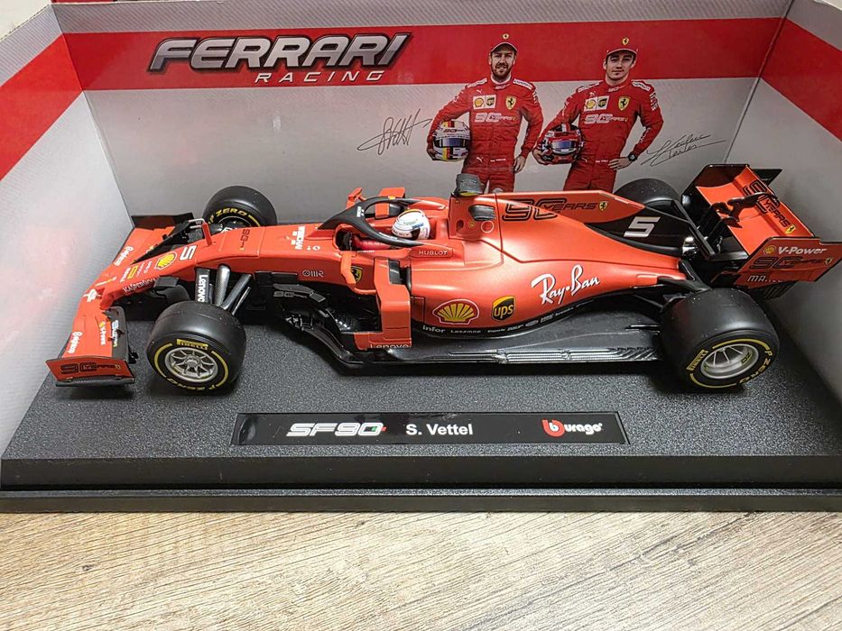 Ferrari SF90 Sebastian Vettel 1:18 Burago Ferrari Racing