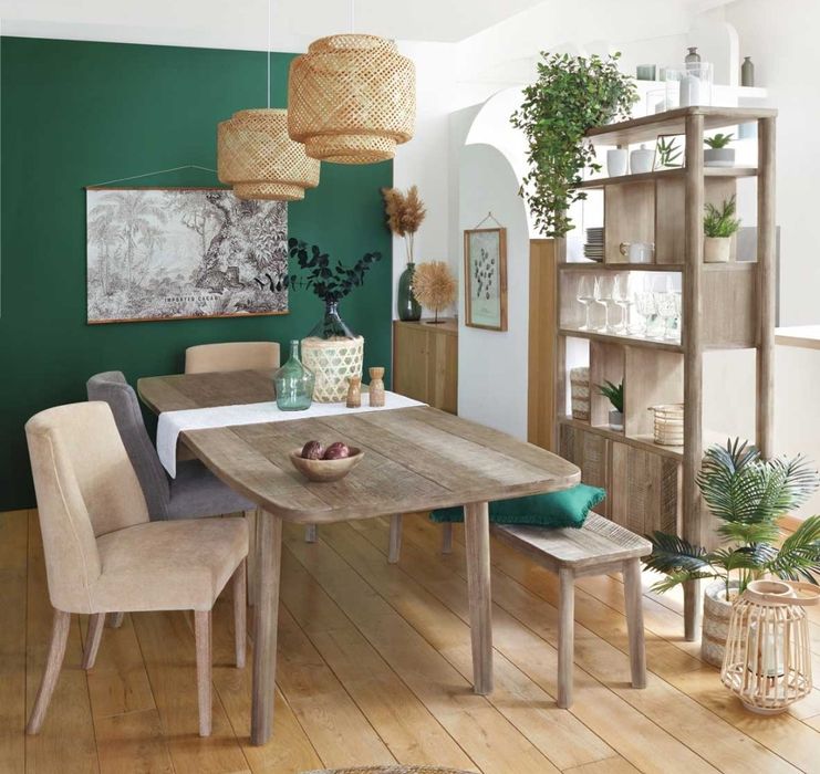 Candeeiro de teto em bambu