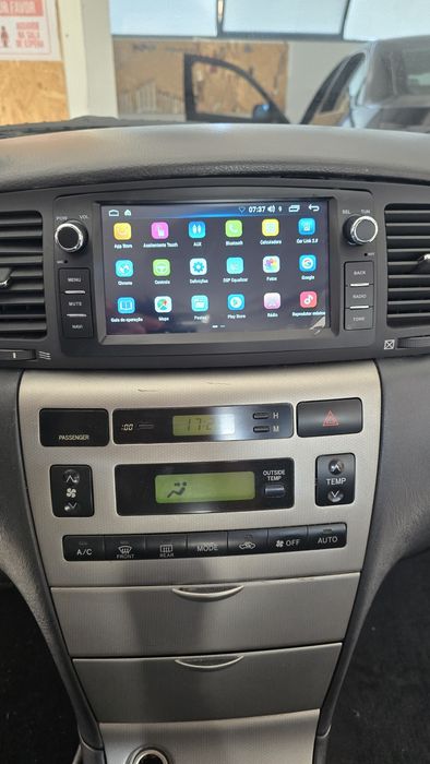 Entregas grátis zona grande Porto Rádio Android 14 Toyota Corolla E120