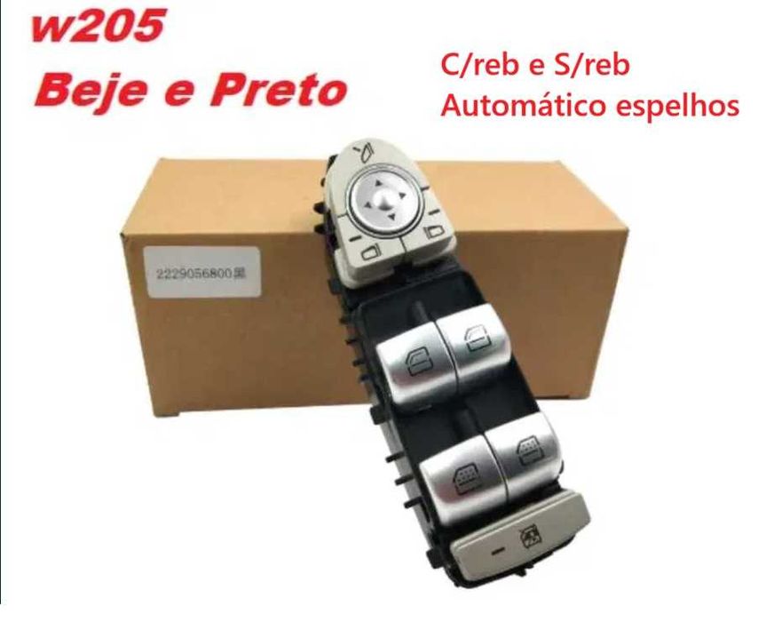 Botão Vidros Mercedes c300 c63 c350e c-class w205 w253 w222