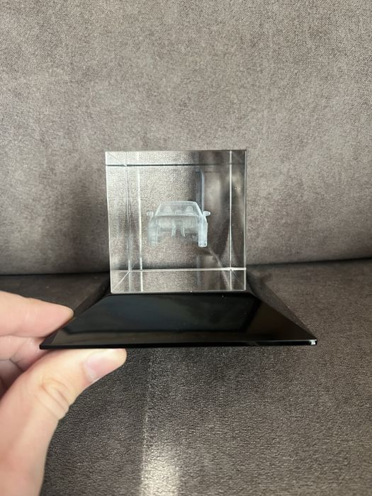 Lexus Szklana Kostka Z Laserowym Grawerem Samochodu Lexus