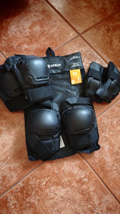Skate Longboard/Kit de proteção e capacete