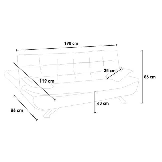 Sofa Cama 2 lugares