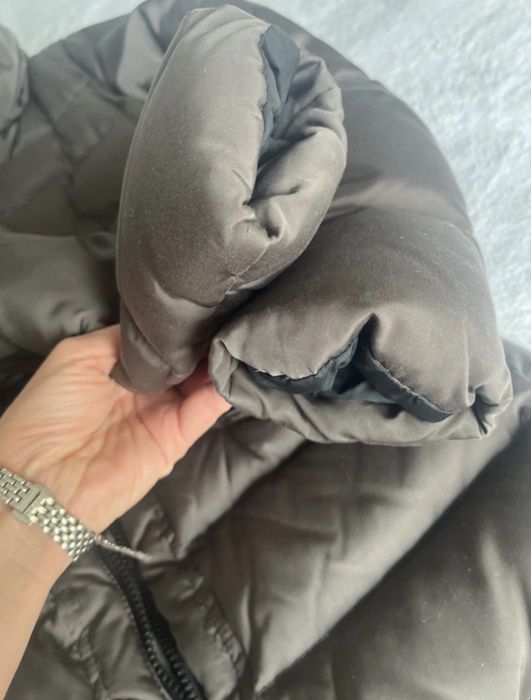 Kurtka plaszcz  ZARA XS puch naturalny