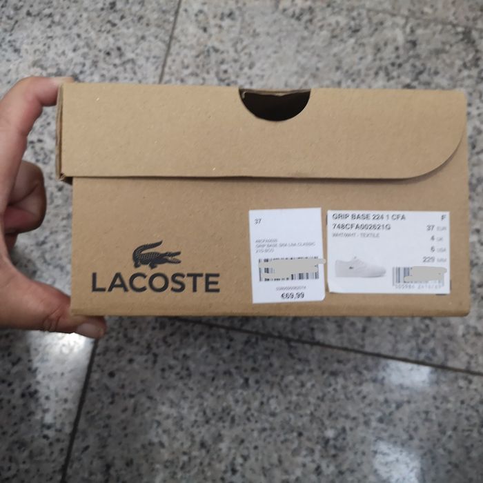 Novas com etiqueta.. Sapatilhas Lacoste, senhora, T. 37