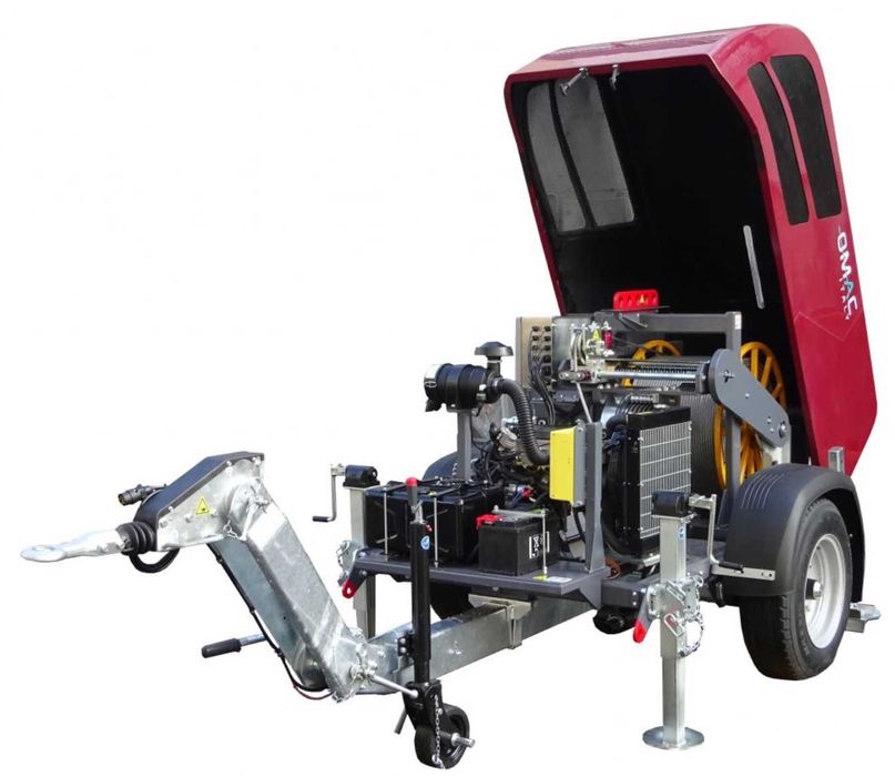 Hydrauliczna wciągarka linowa do kabli OMAC UP30 - 30 kN 3 t KABLÓWKA