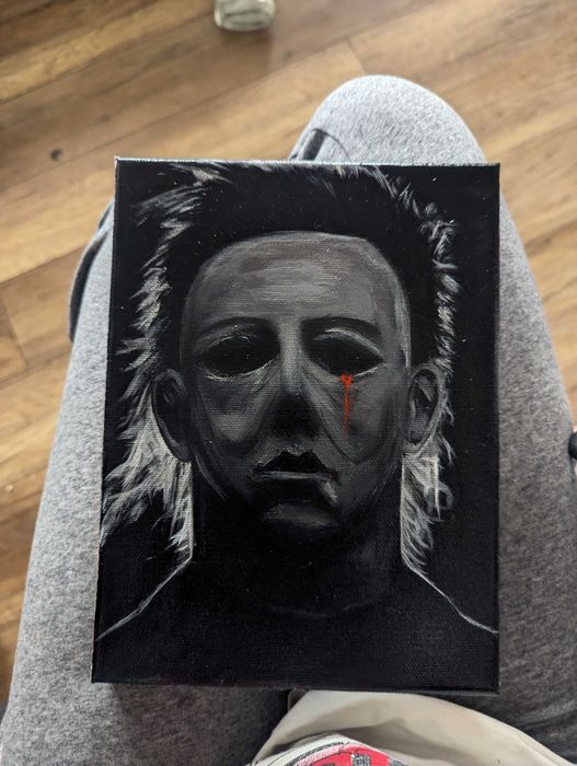 Obraz akrylowy Halloween Michael Myers (Zabezpieczony werniksem)