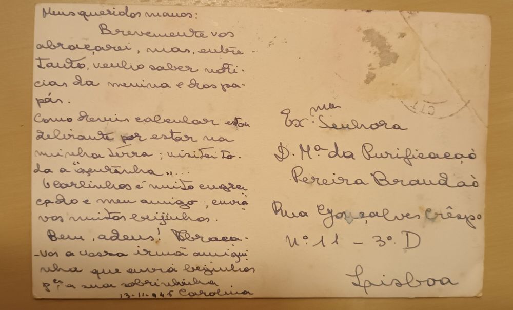 Postal antigo Coimbra