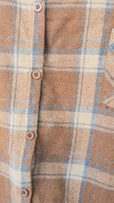 Жіноча котонова сорочка в клітинку , фланель, рубашка