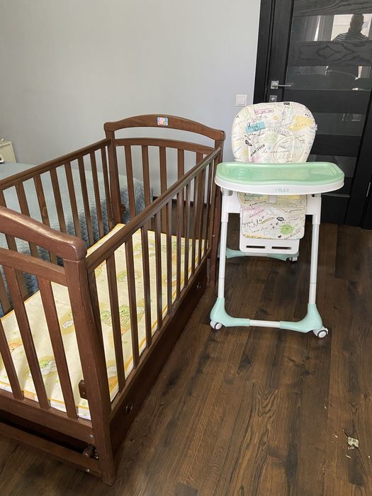 Дитяче ліжко та крісло для годування ціна 3200грн Одеса