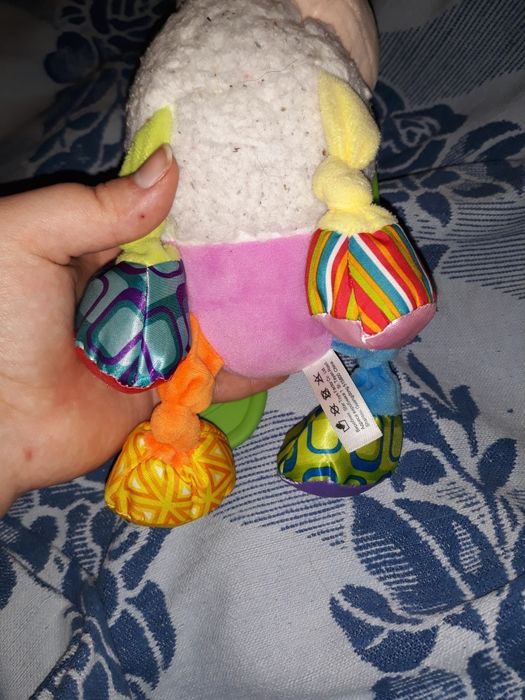Погремушка Подвеска на коляску Bimbo Овечка мягкая игрушка с прорезыва