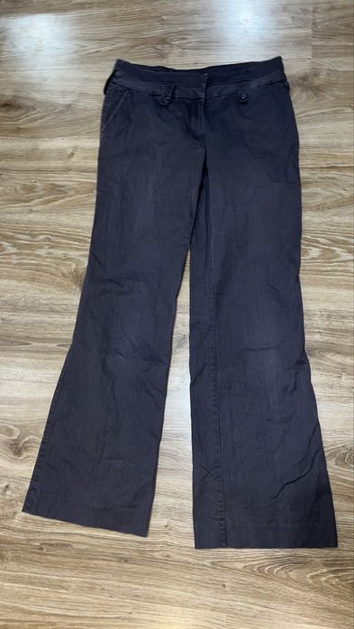 Spodnie dzwony 40 damskie L h&m cienkue
