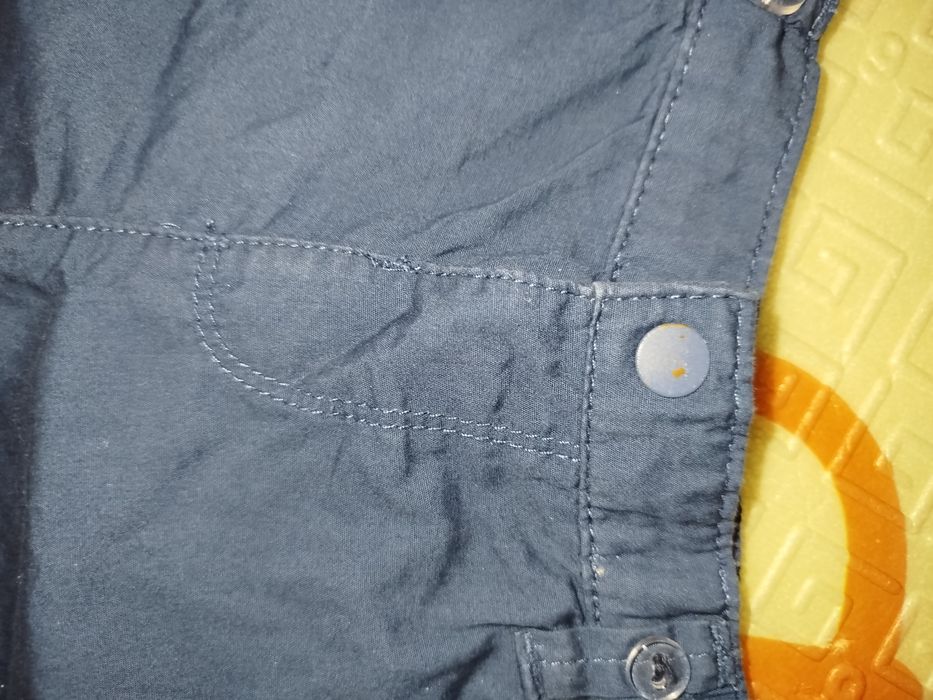 Шорти для хлопчика сині нарядні 80-86 , футболка біла дитяча 80-86