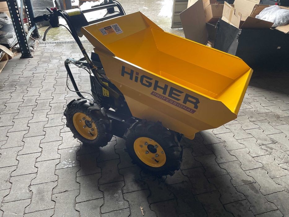 Taczka spalinowa mini wywrotka HIGHER wozidło spalinowe LONCIN 6,5 KM