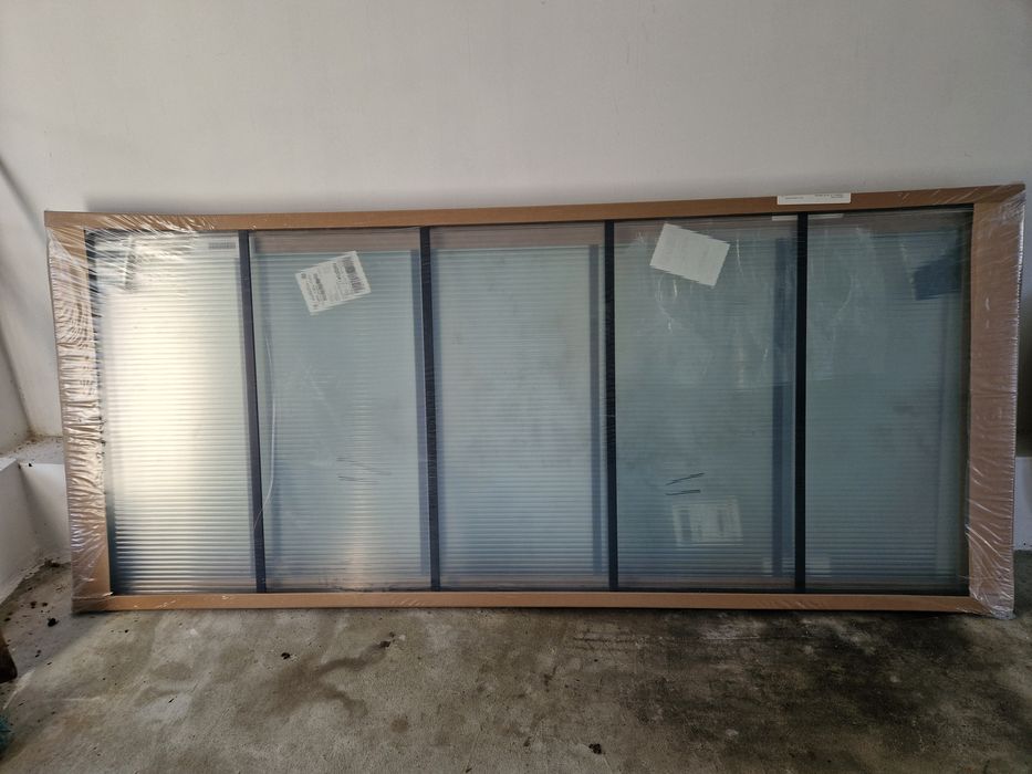 Drzwi przesuwne, ścianka działowa szklana styl loftowy