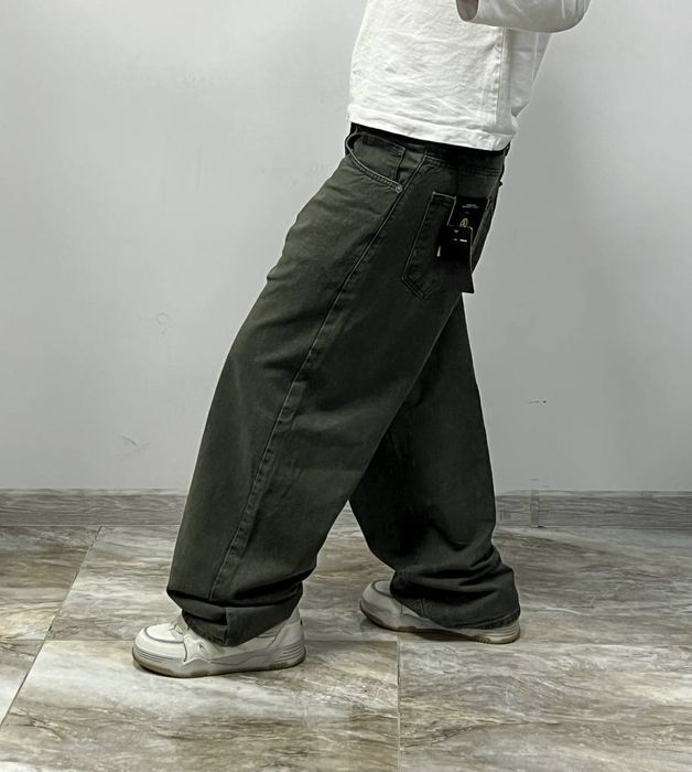 Нові широкі джинси хакі BAGGY rap jeans широкие джинсы бегги Jaded London typ