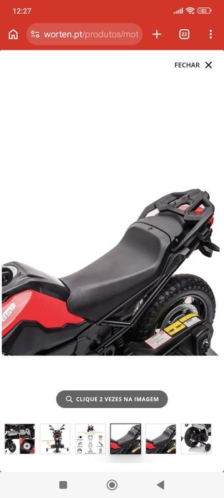 Mota Elétrica para Crianças - BMW F850 GS - 12V - Vermelho NOVA e com garantia