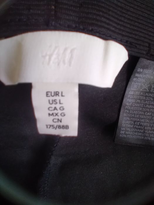 Komplet czarny rozm L/40/12