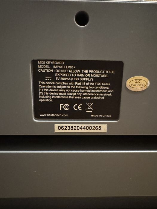 Nektar Impact LX61+ klawiatura sterująca MIDI controler
