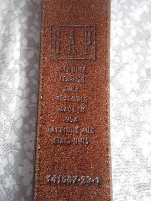 pasek skórzany brązowy GAP