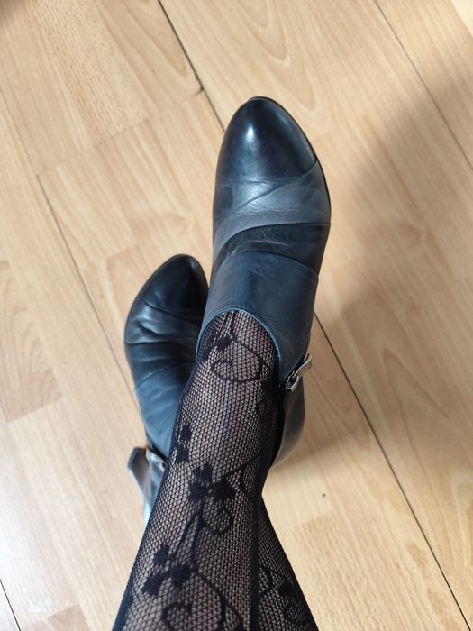 Buty skóra skórzane Lasocki botki uzywane