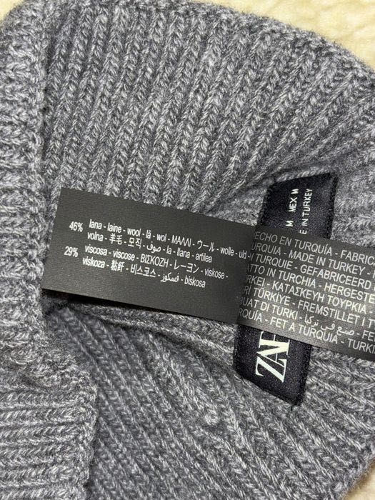 Шапка сіра рубчиком розмір М