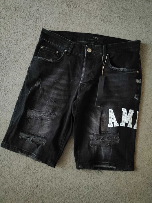 Męskie krótkie spodenki jeansowe AMIRI rozmiar W31 L34