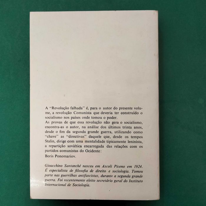 Uma Revolução Falhada - Gioacchino Santanché
