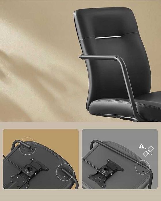 Fotel obrotowy Songmics CZARNY