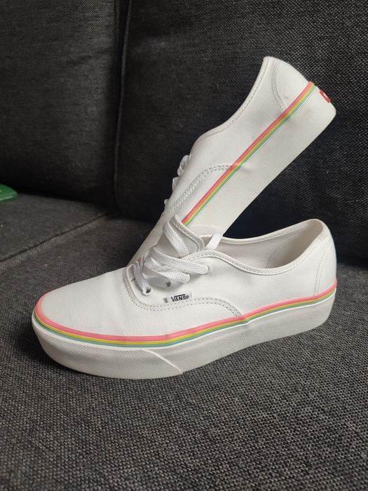 Vans authentic platform 2.0 białe trampki 42