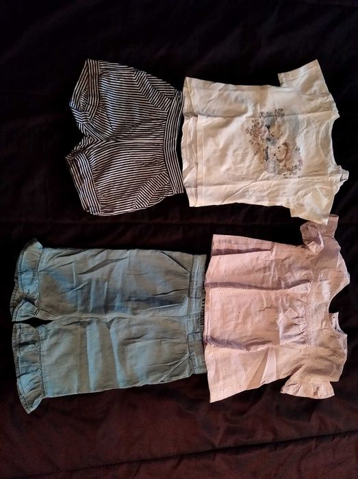 4 lotes de roupa de criança menina 2-4 anos