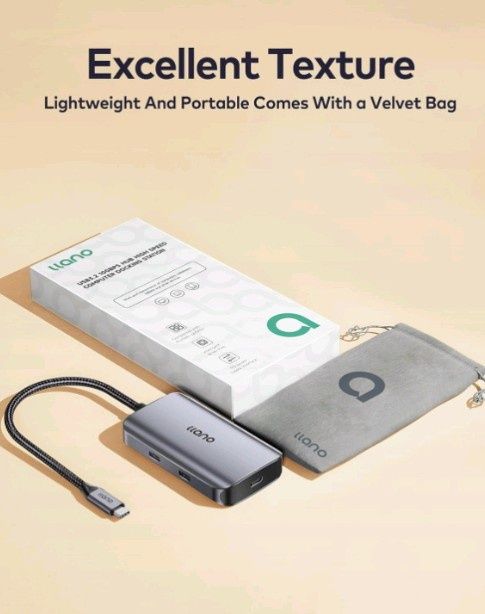 Hub USB C 3.2 Gen 2, stacja dokująca USB Hub 5 w 1, 4 porty USB-C 10 G