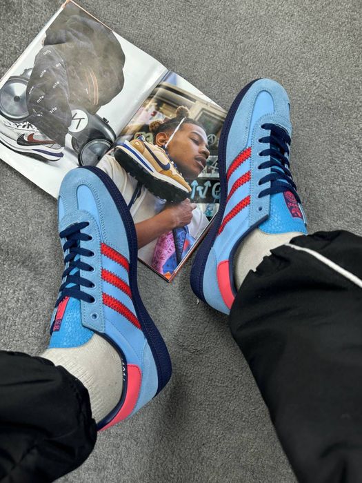 Кросівки Adidas Manchester Spezial C.P. Company Light Blue • Адідас Сп Компани Спеціал
