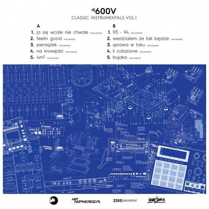 DJ 600V - CLASSIC INSTRUMENTALS VOL.1 LP autograf / Molesta Kaliber 44
