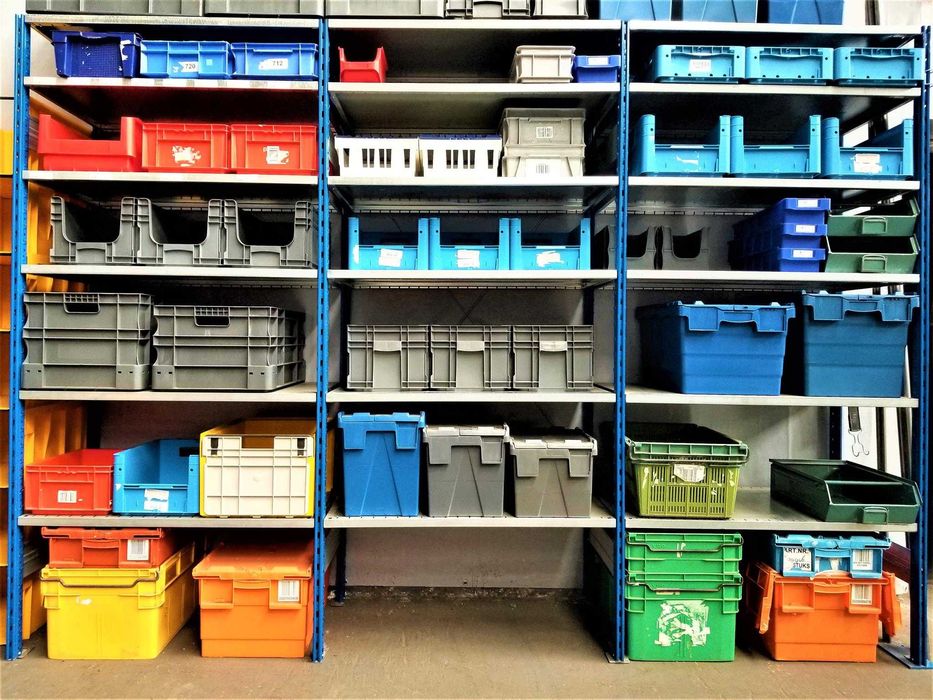 REGAŁ Metalowy Firmowy Magazynowy Półkowy Garażowy Warsztatowy gł.40cm