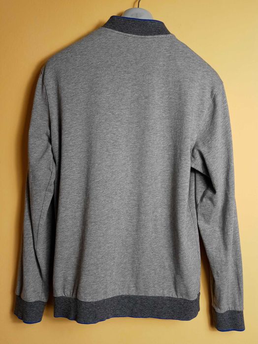 Szara bluza rozpinana Hugo Boss Authentic College Jacket - M