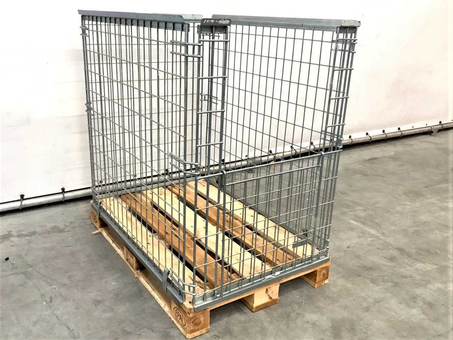 Kosz Siatkowy Nadstawka Gitterbox Kontener Regał Magazynowy Transportowy Paleta Euro 120x80x110cm