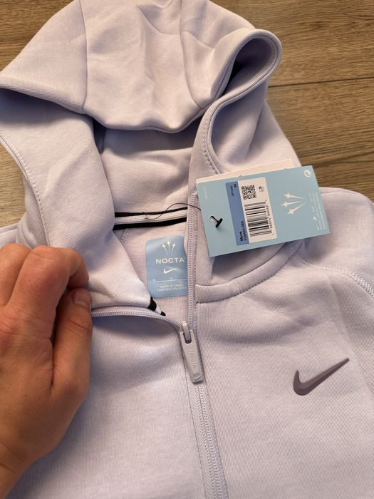 ФІОЛЕТОВА Кофта Nocta Nike Tech Fleece Найк теч флис зіпка/світшот